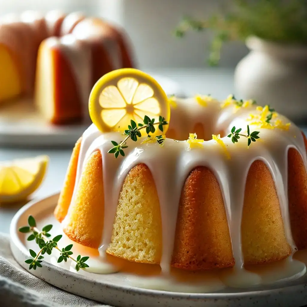5 Irresistible Lemon Bundt Cake Recipes with Buttermilk & Lemon Juice A beautifully baked bundt cake topped with a smooth lemon glaze, with fresh lemon zest sprinkled on top.